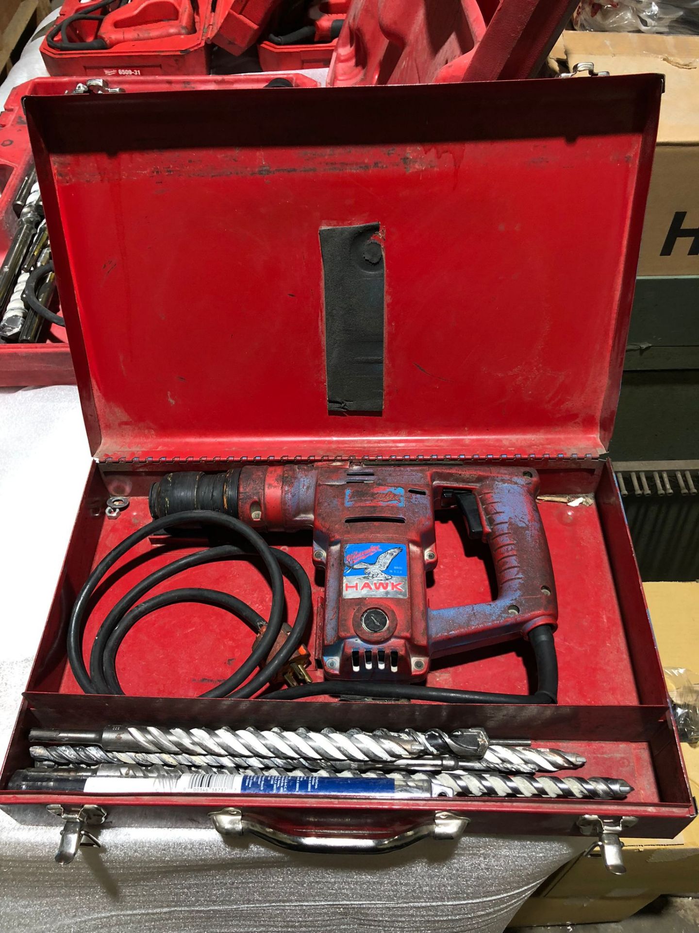 Milwaukee Rotary Hammer Drill in case with accessory drill bits *** FROM 5-STAR RIGGING - Image 2 of 2