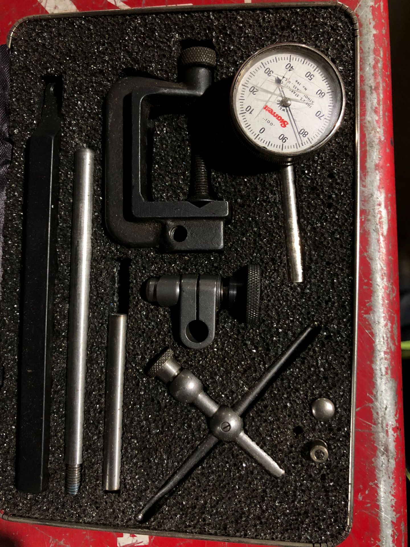 Starrett Dial Test Indicator with stand attachments - Image 2 of 2