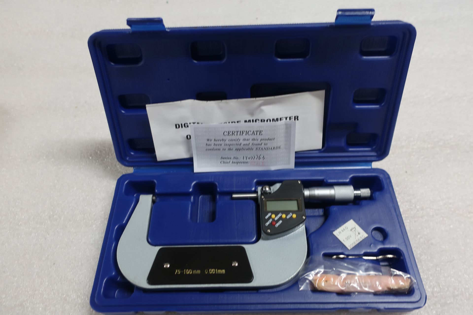 Mint 3-4" / 75-100 mm Digital Micrometer in case BRAND NEW