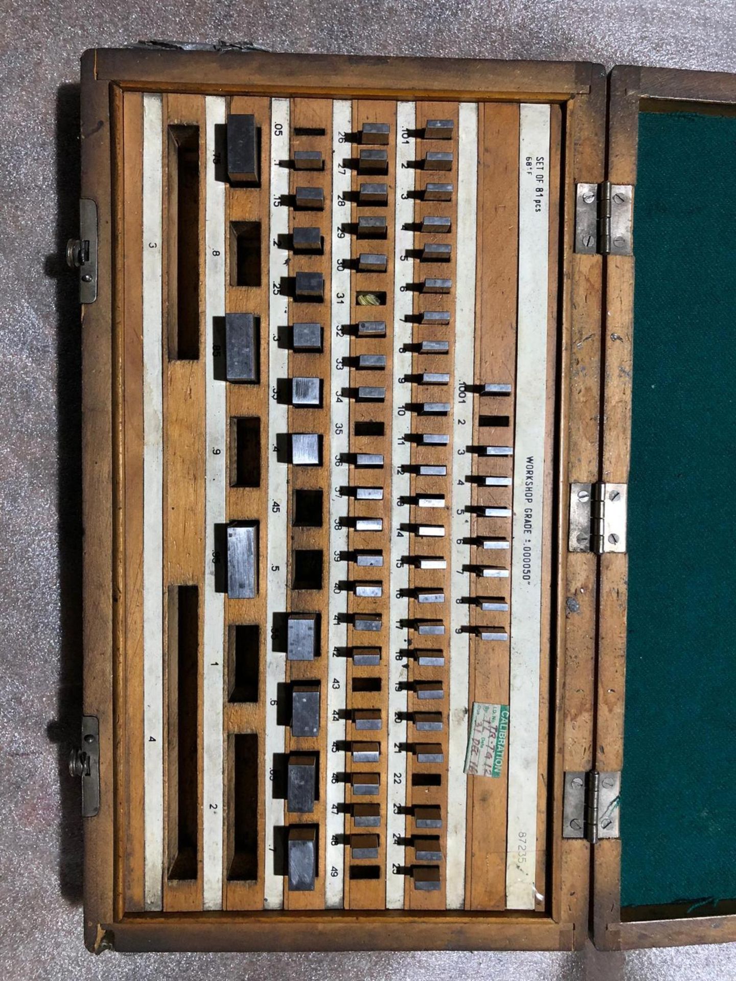 Precision Gauge Block Set 0.000050" Grade in case - Image 2 of 3