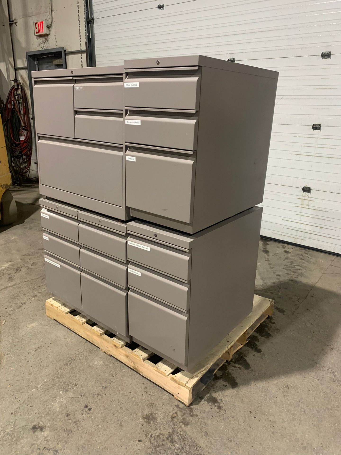 Lot of 5 (5 units) Office Cabinets with 16 drawers total - Image 3 of 5