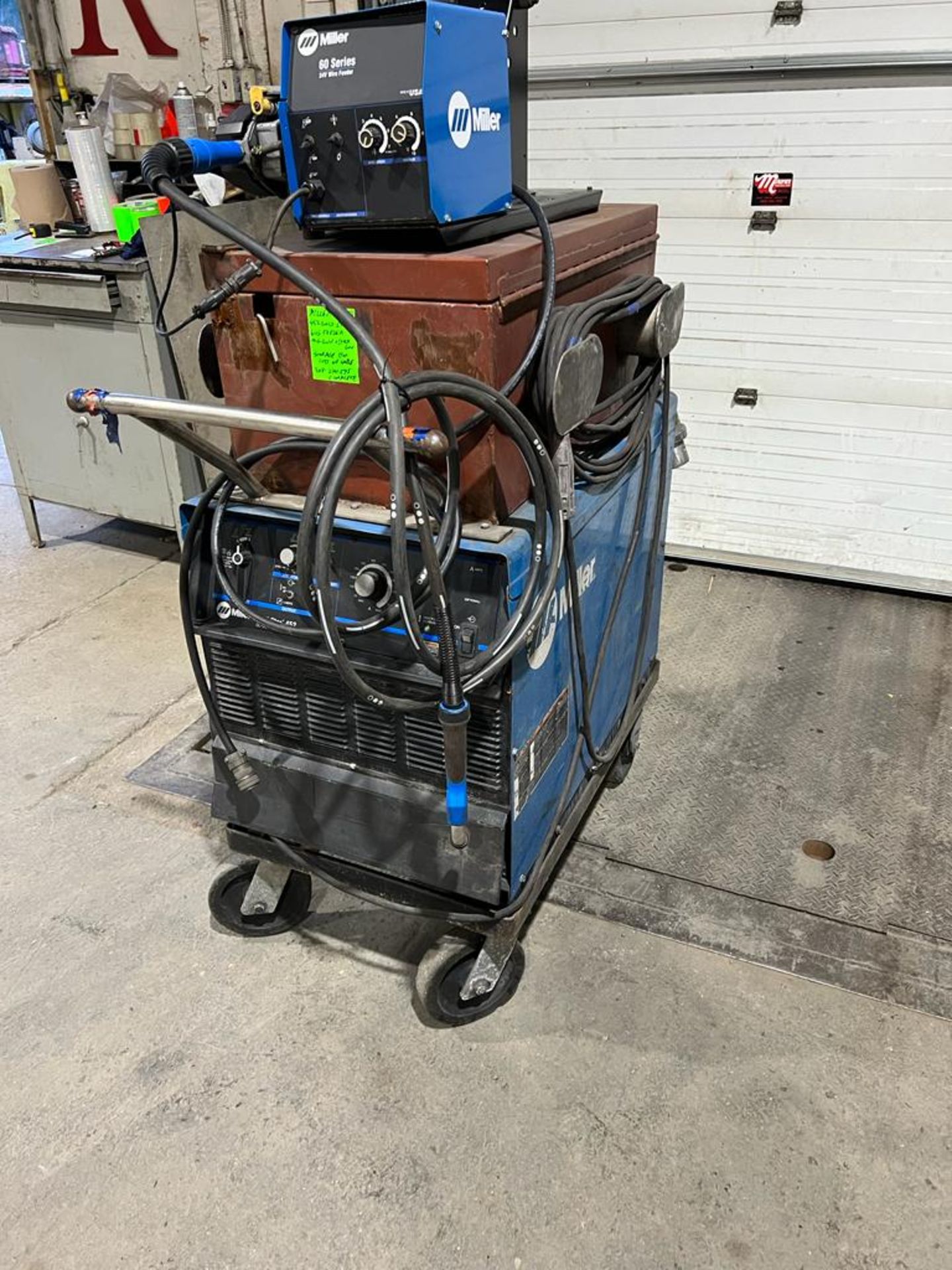 Miller 452 Gold Star Mig Welder with 60 Series 4-Wheel Wire Feeder Stick-Mig Complete LOTS of - Image 2 of 6