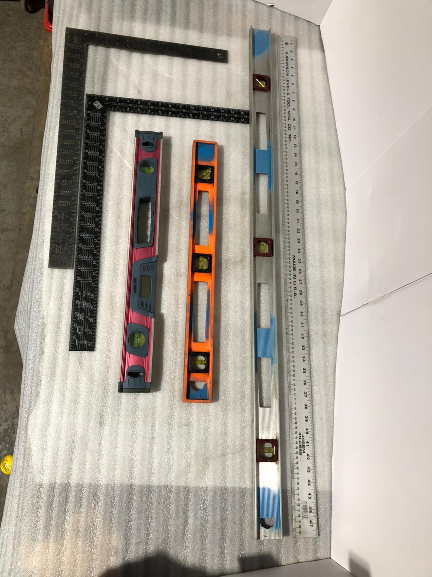 Lot of 6 (6 units) Measuing Instruments - Levels, Squares and Ruler - Image 2 of 2