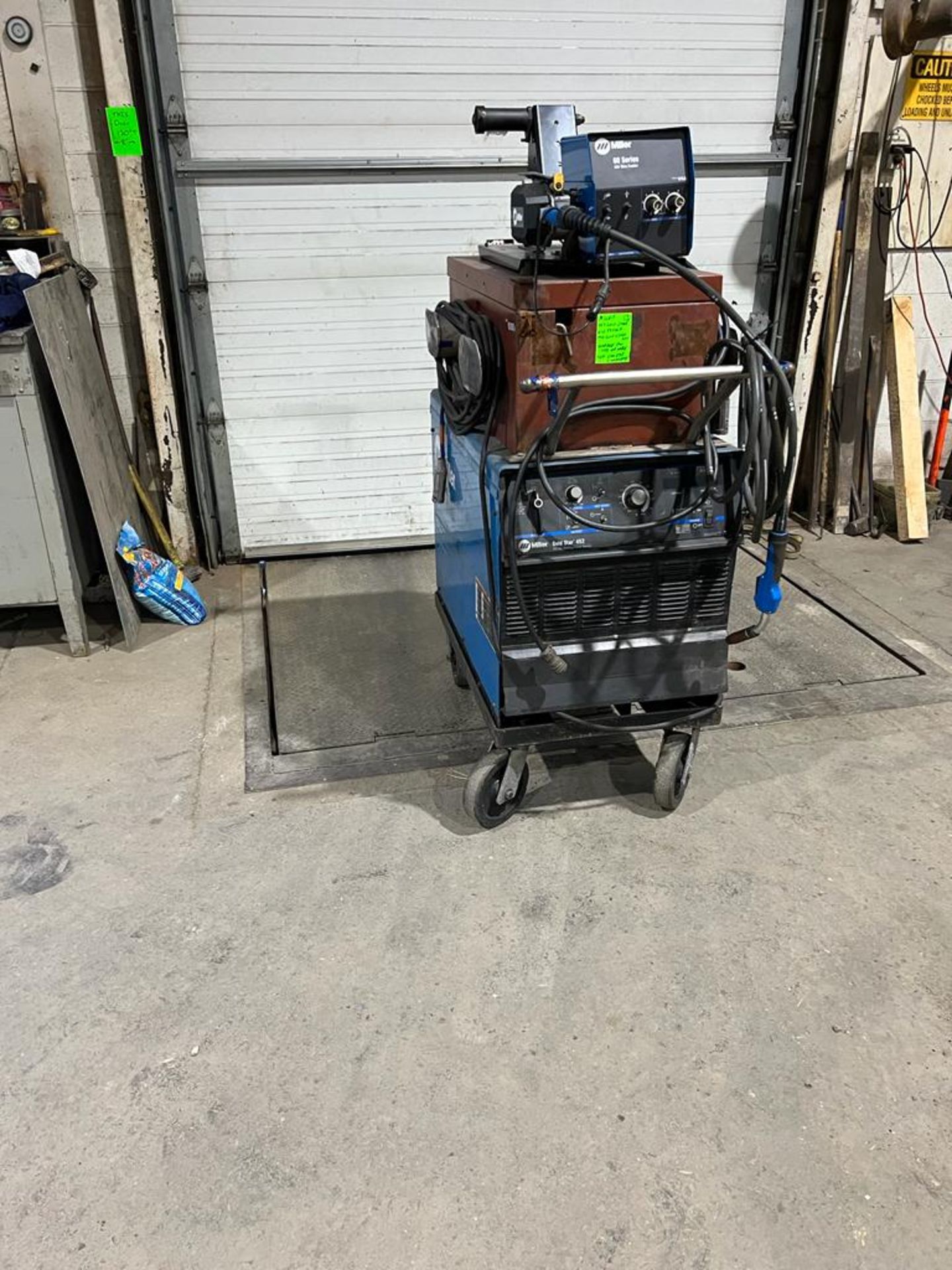 Miller 452 Gold Star Mig Welder with 60 Series 4-Wheel Wire Feeder Stick-Mig Complete LOTS of - Image 4 of 6