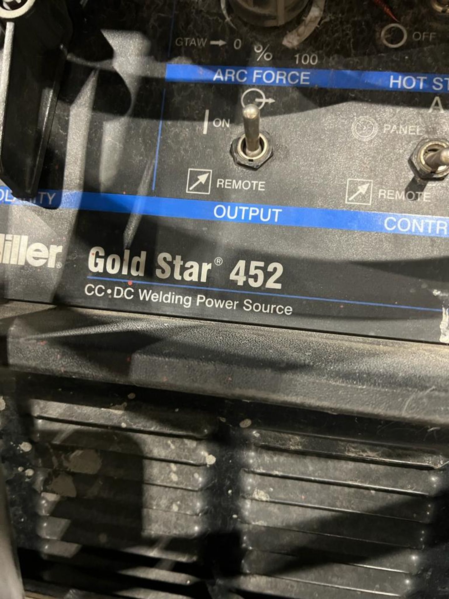 Miller 452 Gold Star Mig Welder with 60 Series 4-Wheel Wire Feeder Stick-Mig Complete LOTS of - Image 6 of 6