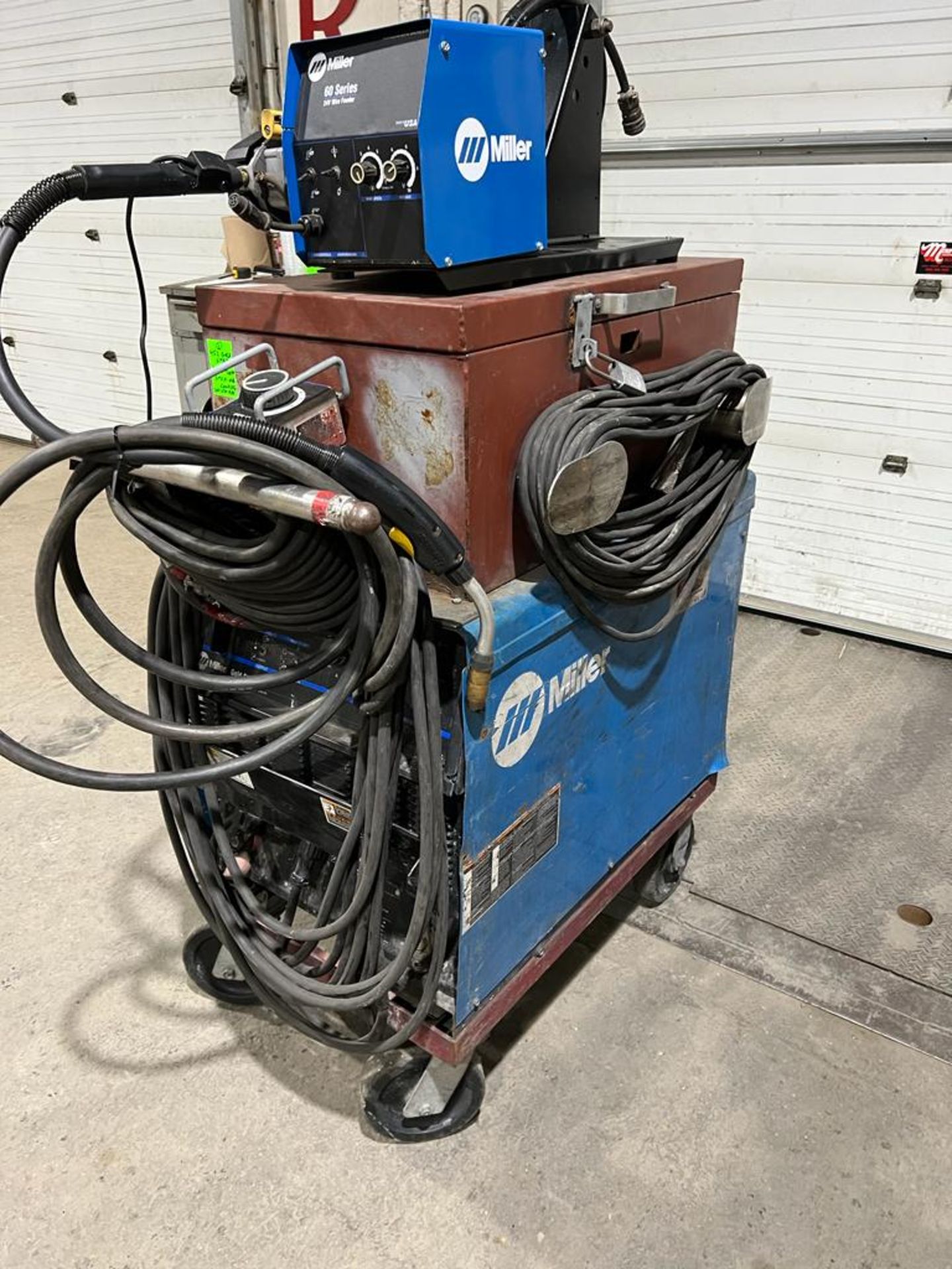 Miller 452 Gold Star Mig Welder with 60 Series 4-Wheel Wire Feeder Stick-Mig Complete LOTS of - Image 2 of 5