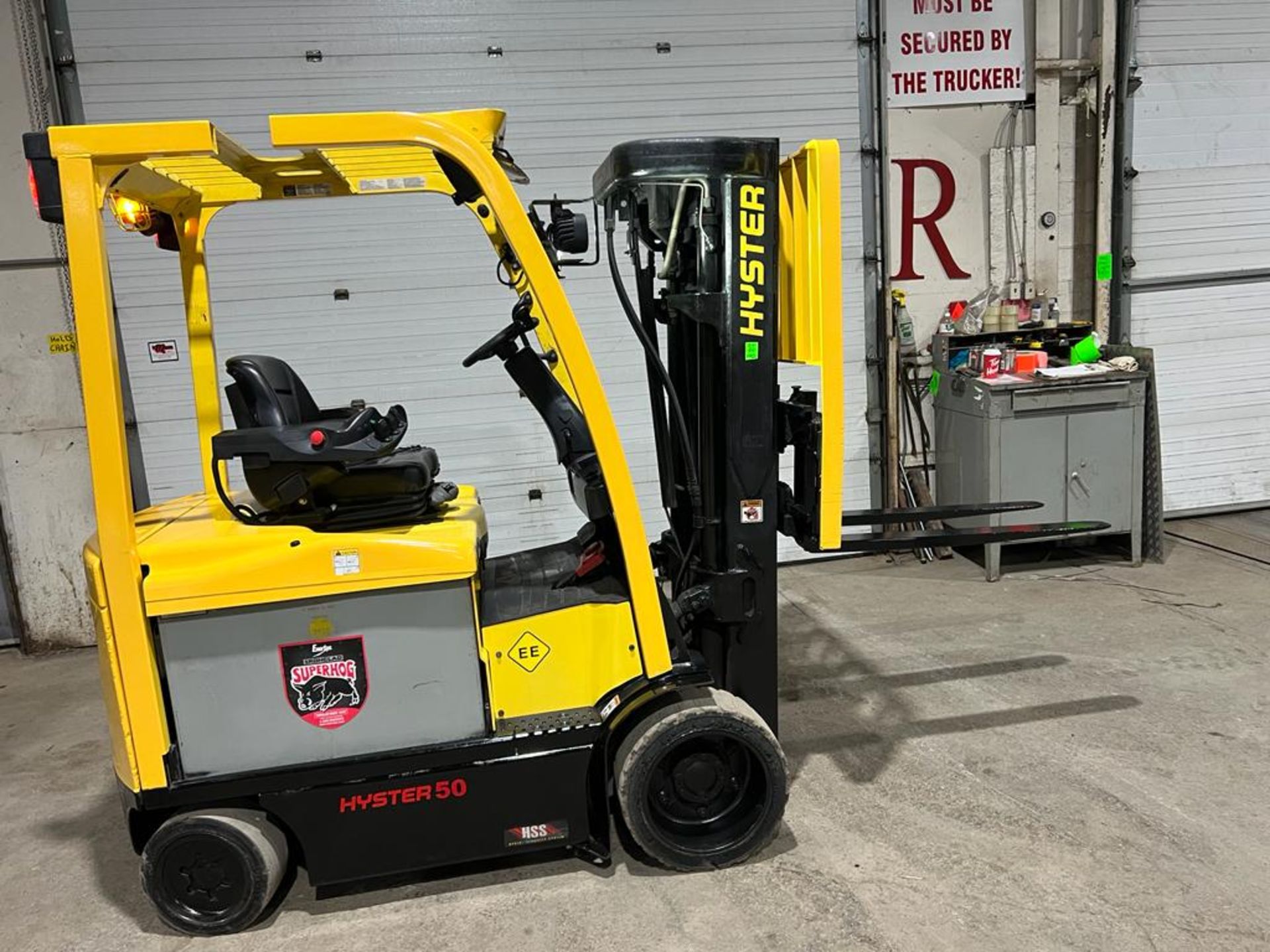 NICE 2014 Hyster 50 - 5,000lbs EXPLOSION PROOF Forklift Electric 48V with Sideshift 3-stage mast LOW