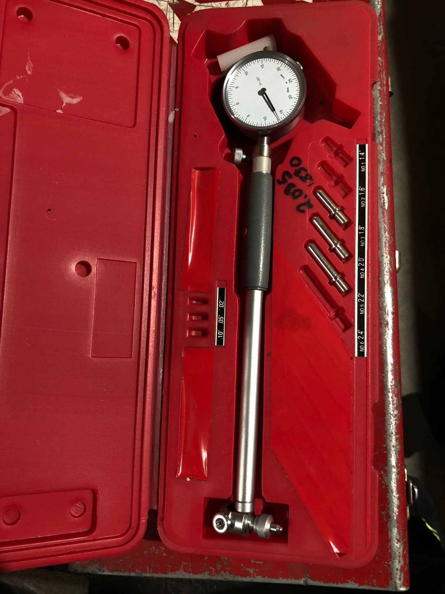 Precision Dial Bore Gauge Unit in Case with Attachments