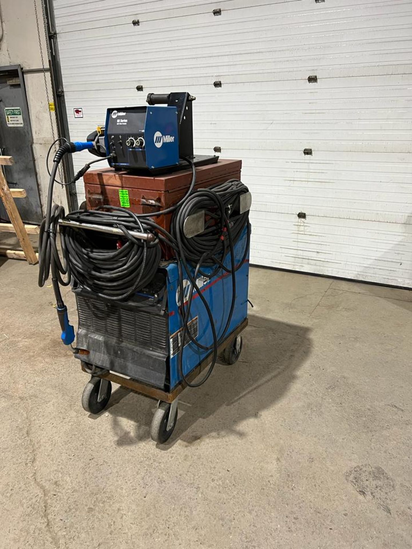 Miller 452 Gold Star Mig Welder with 60 Series 4-Wheel Wire Feeder Stick-Mig Complete LOTS of - Image 5 of 6