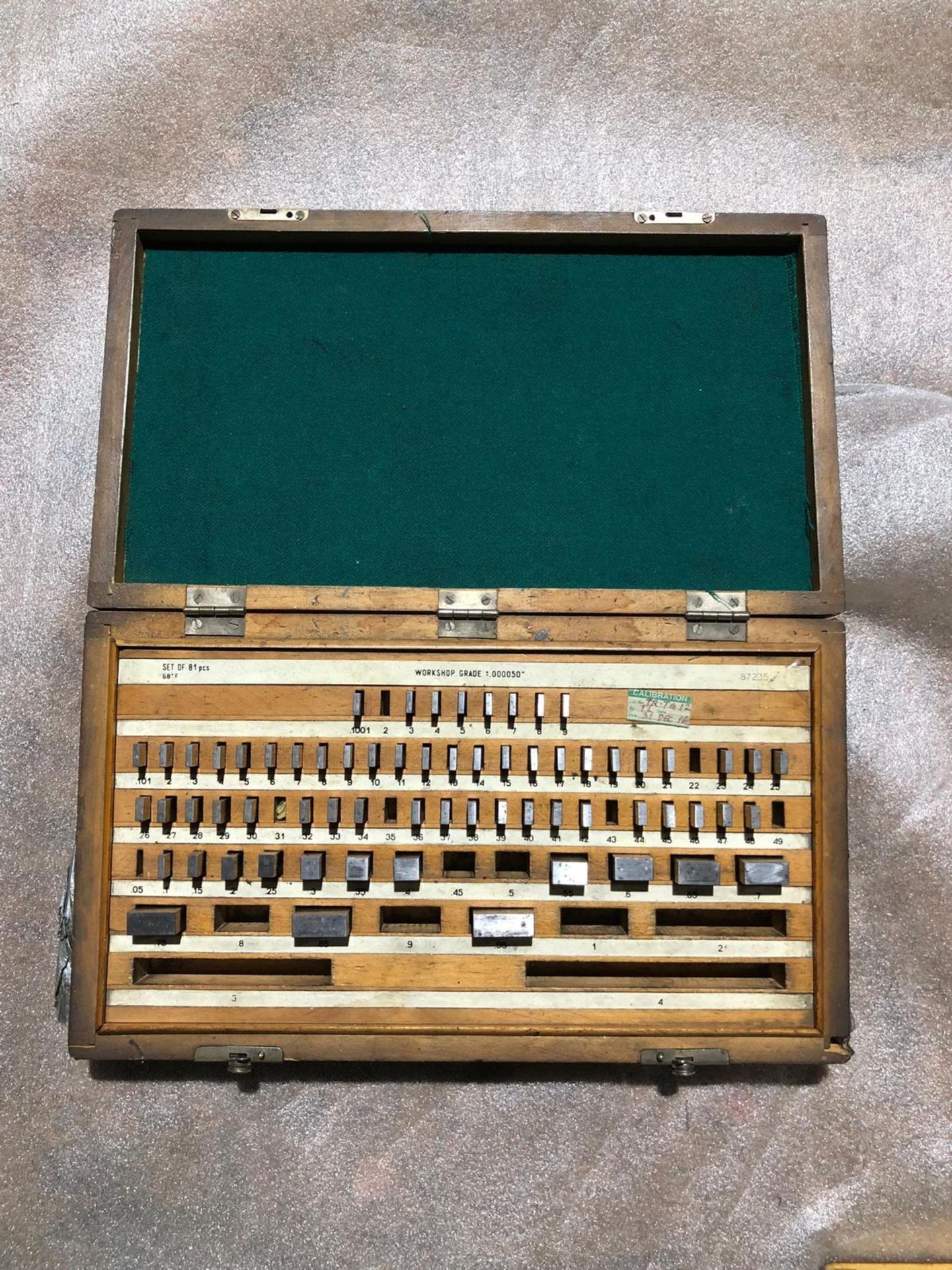 Precision Gauge Block Set 0.000050" Grade in case