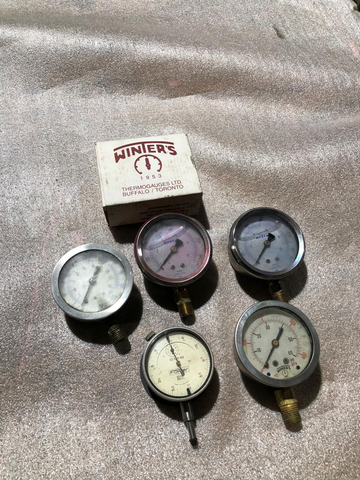 Lot of Pressure Gauges 4 units PSI / kPA / BAR measurment with dial indicator - Image 3 of 3