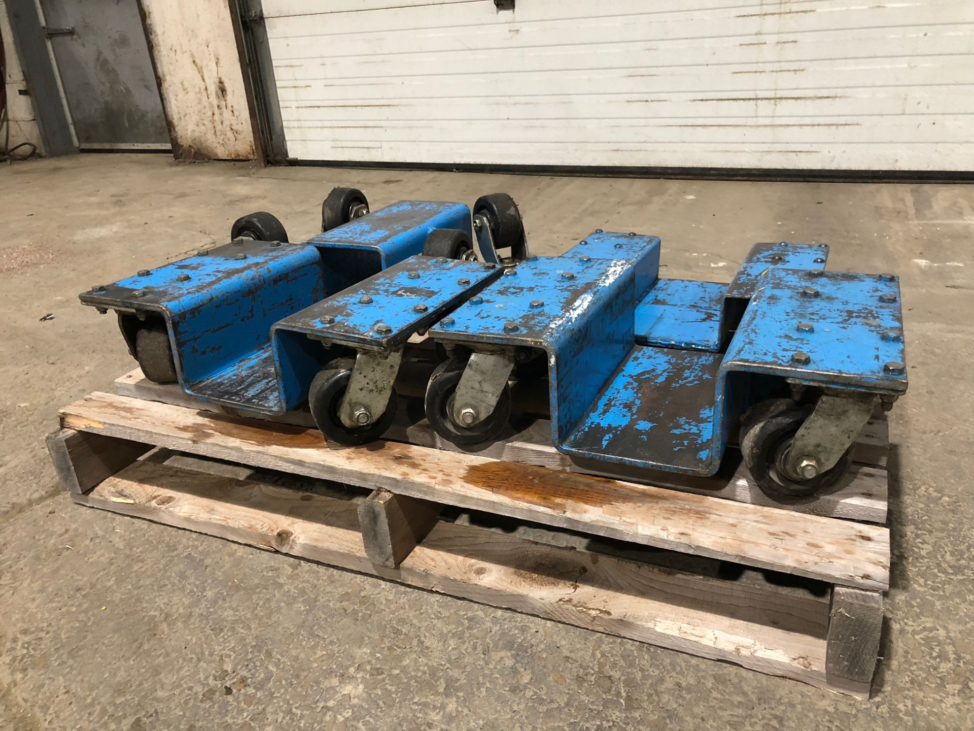 Lot of 4 (4 units) Step Dollies Machinery Movers