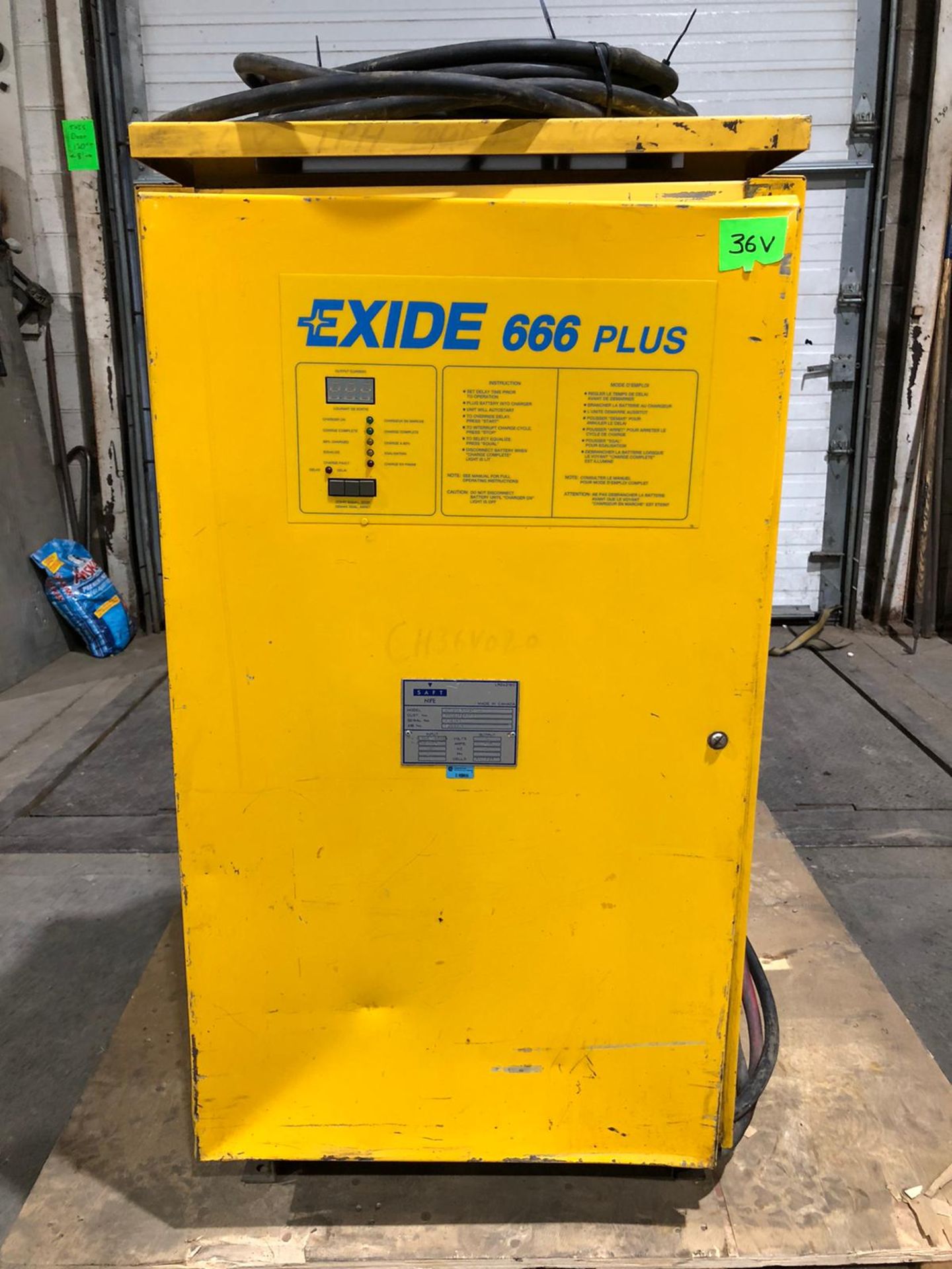 Exide Forklift Battery Charger 36V Unit