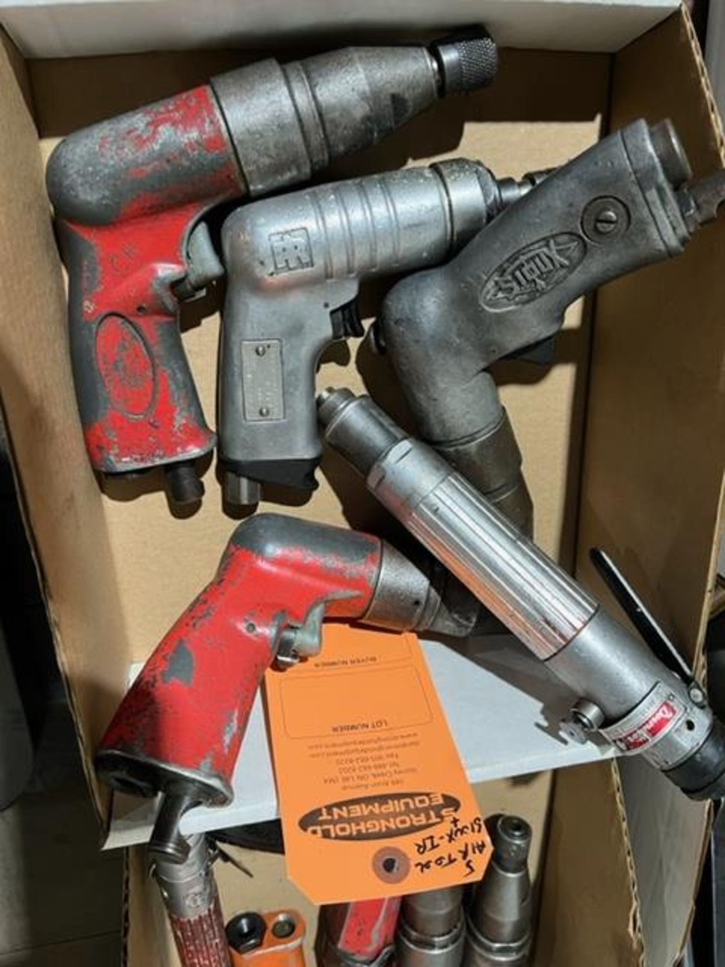 Lot of 5 (5 units) Sioux & Ingersall Rand Air Tools