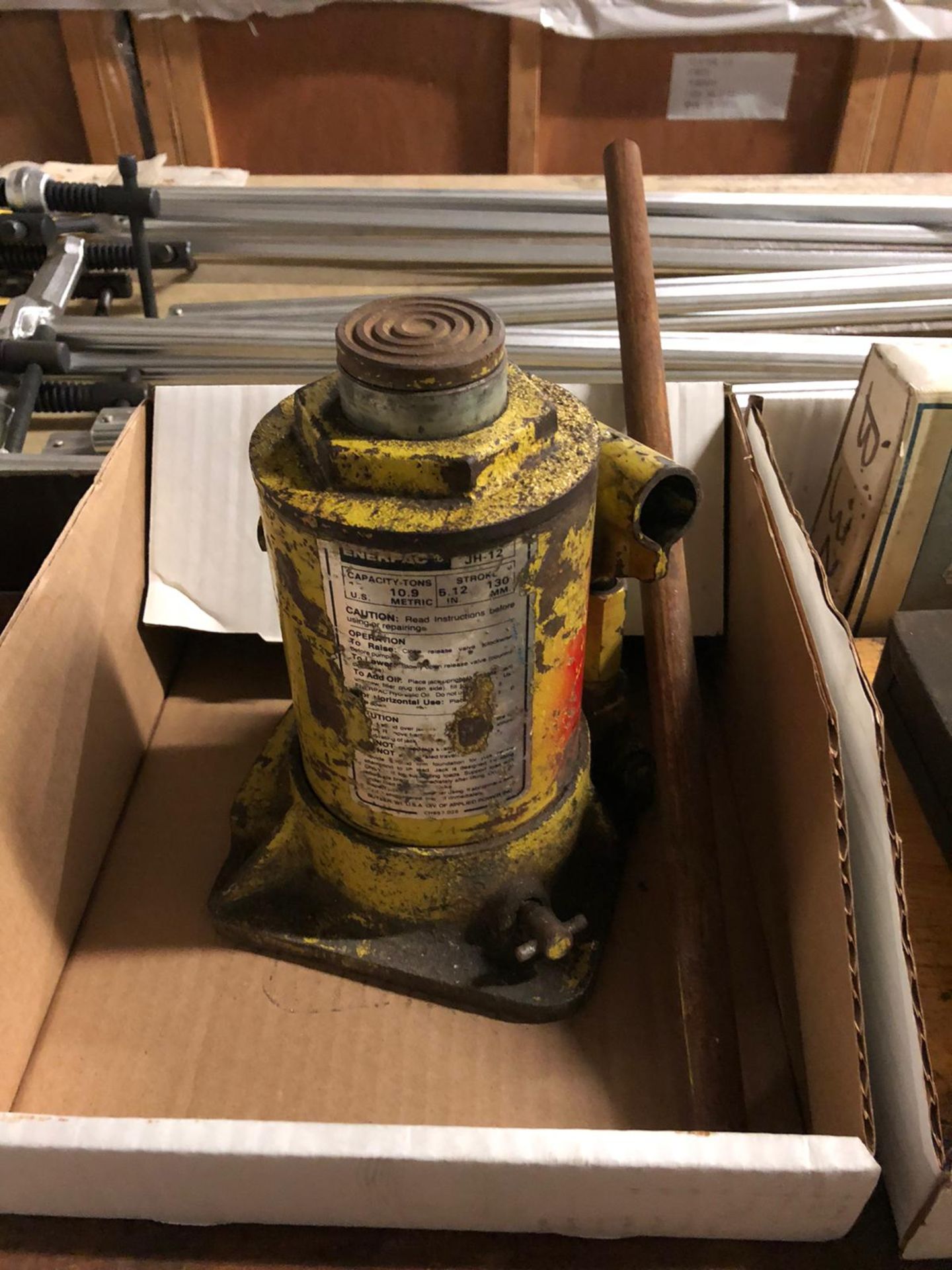 Lot of 2 (2 units) Enerpac JH-12 Hydraulic Cylinder Jack 10.9 Metric Tons with 5.12" stroke & 6 - Image 2 of 4