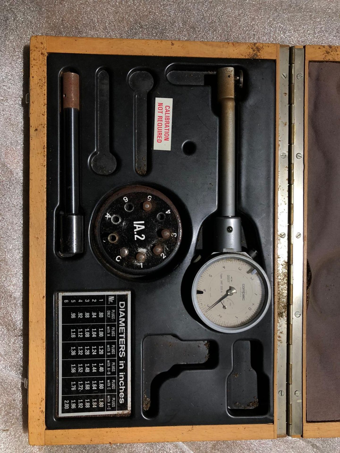 Compac Bore Gauge Set in Case - Diatest style unit