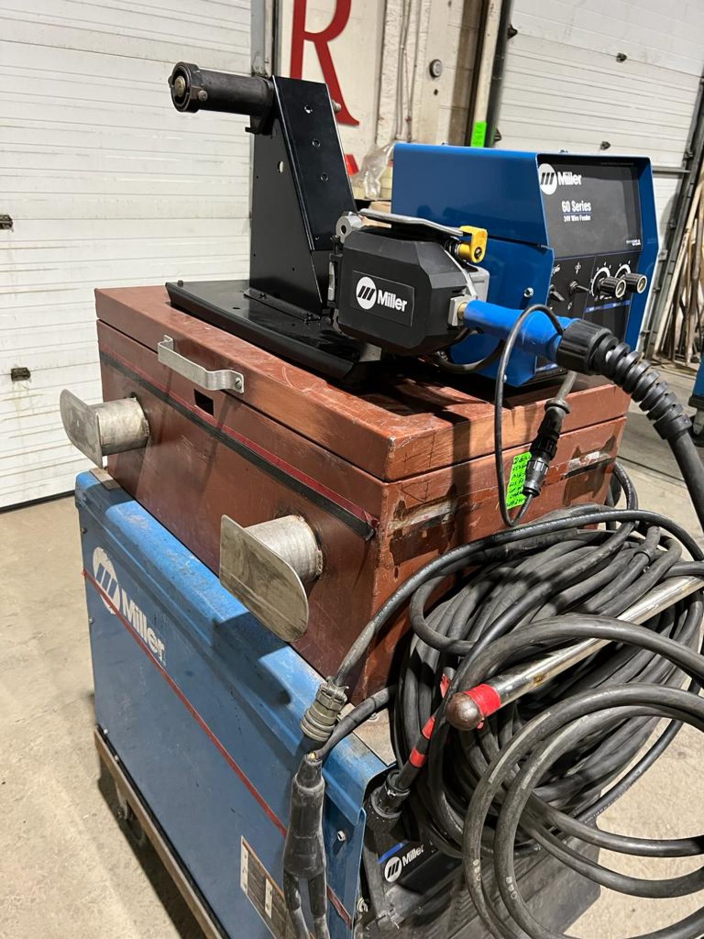 Miller 452 Gold Star Mig Welder with 60 Series 4-Wheel Wire Feeder Stick-Mig Complete LOTS of - Image 4 of 4