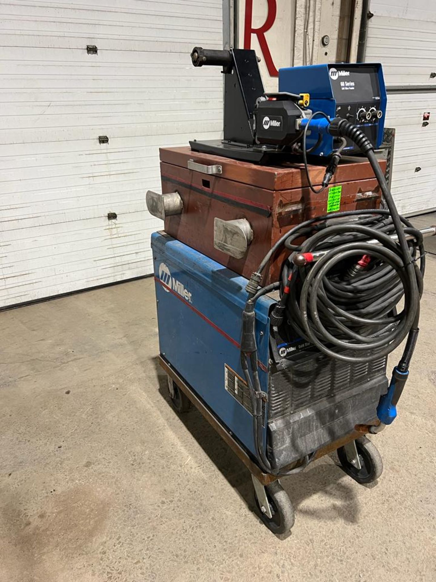 Miller 452 Gold Star Mig Welder with 60 Series 4-Wheel Wire Feeder Stick-Mig Complete LOTS of