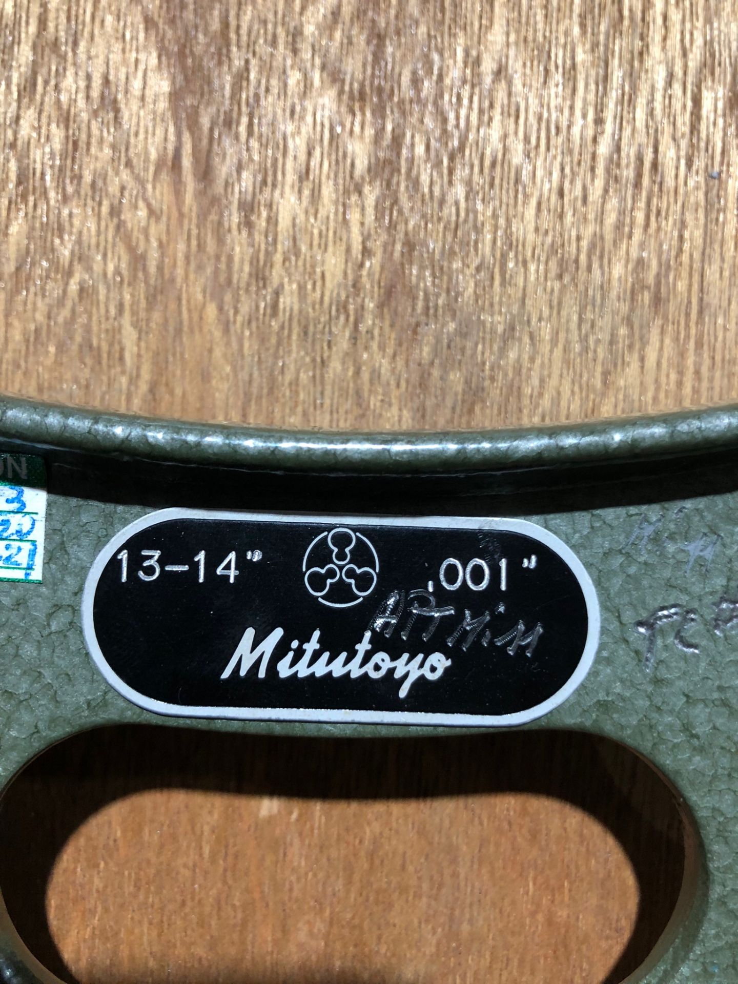 Mitutoyo 13-14" Micrometer in case with standard - Image 2 of 2