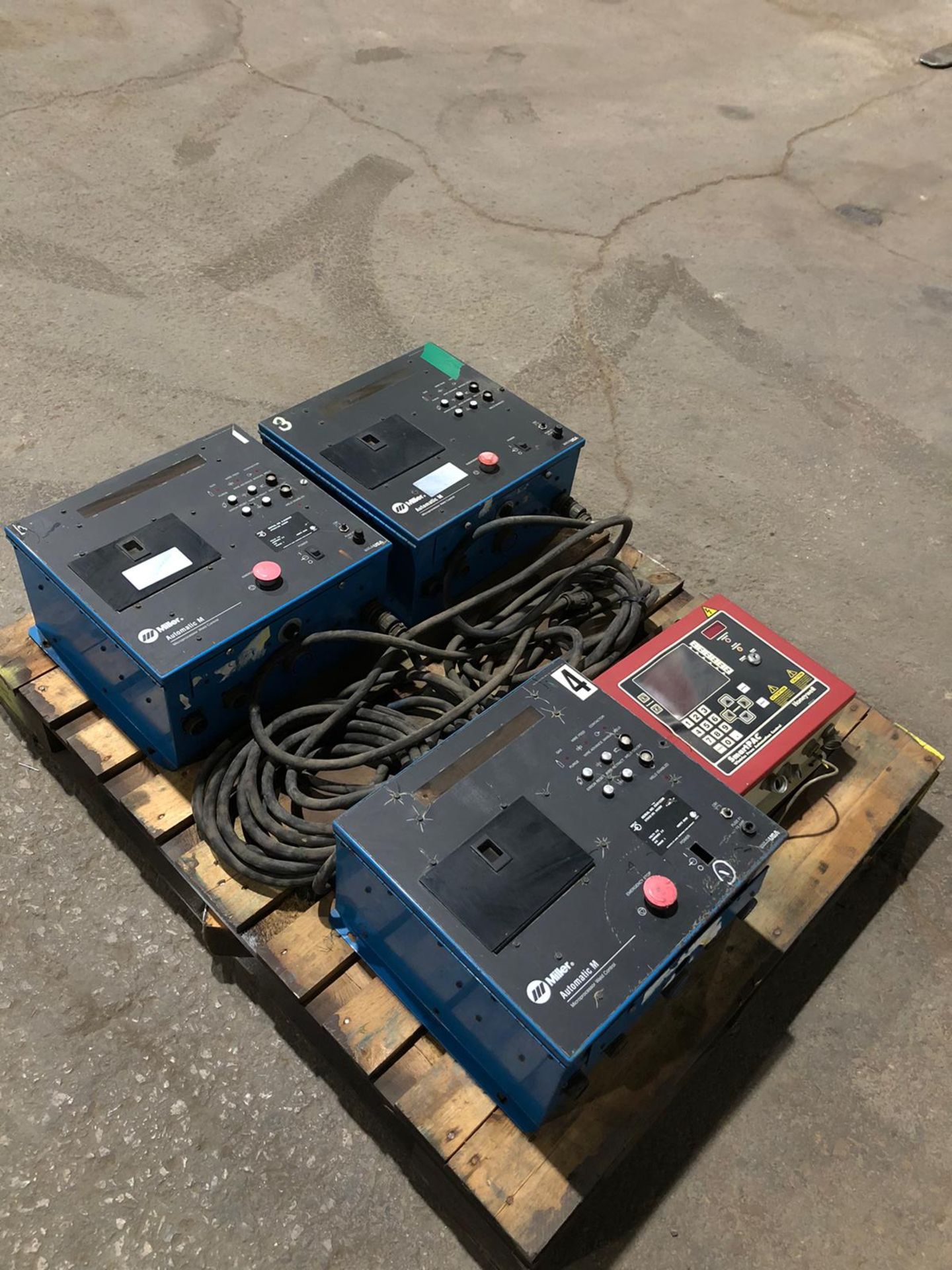 Lot of 4 Welder Control Units Miller and Honeywell - Image 2 of 4