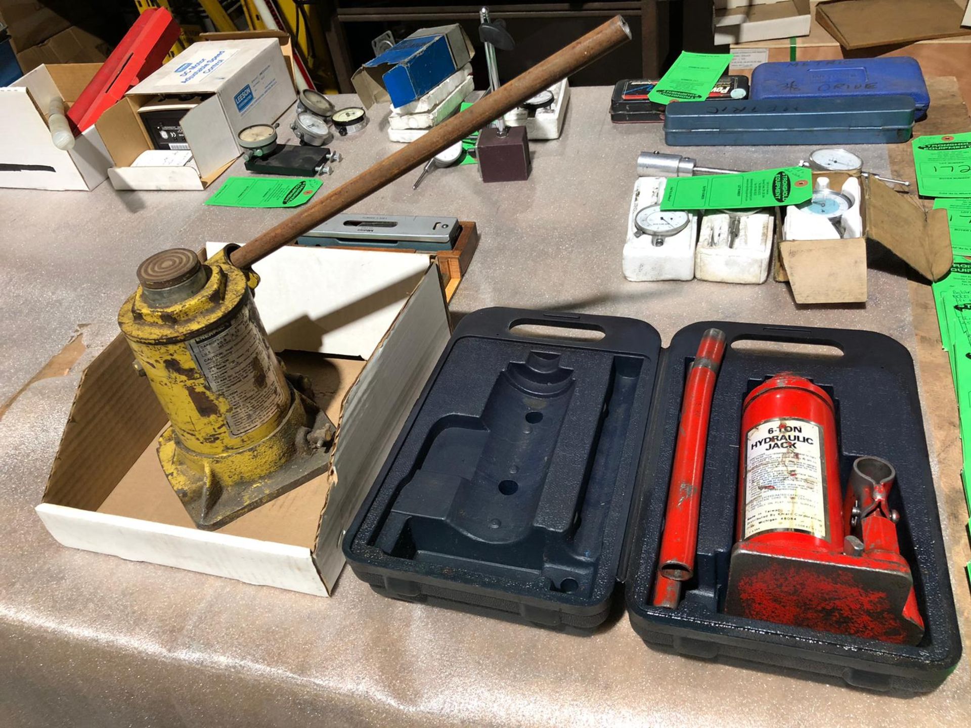 Lot of 2 (2 units) Enerpac JH-12 Hydraulic Cylinder Jack 10.9 Metric Tons with 5.12" stroke & 6