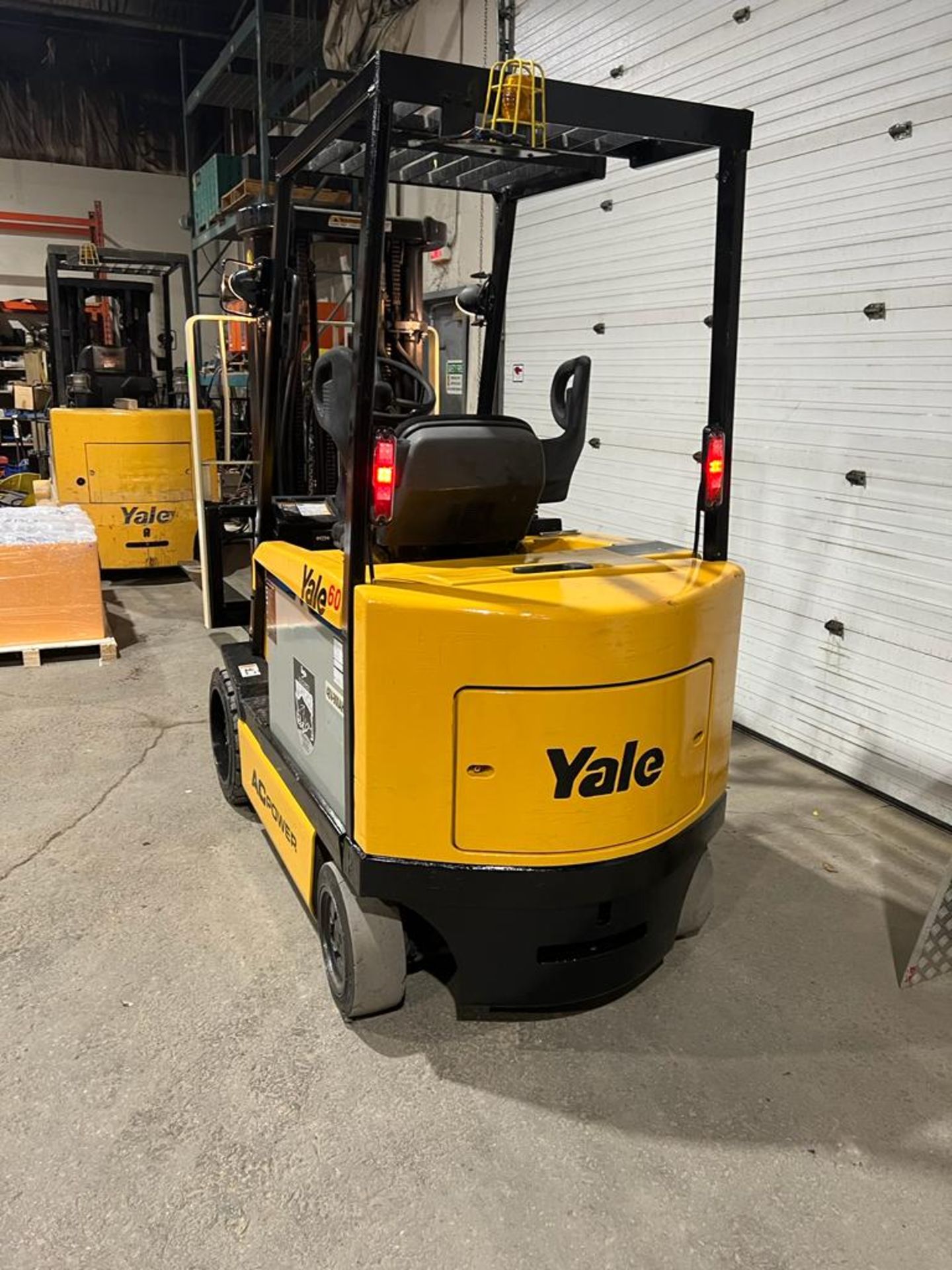 NICE 2008 Yale 60 - 6,000lbs Capacity Forklift Electric 48V with 72" Forks, 3-Stage, Sideshift - - Image 2 of 4