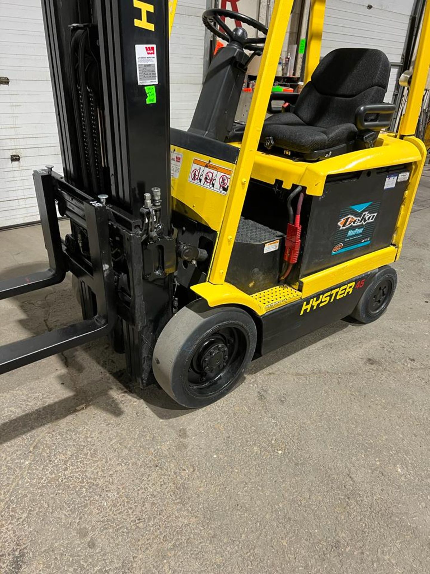 2009 Hyster 45 - 4,500lbs Capacity Forklift Electric - Safety to 2024 with NEW 48" Forks, - Image 3 of 4