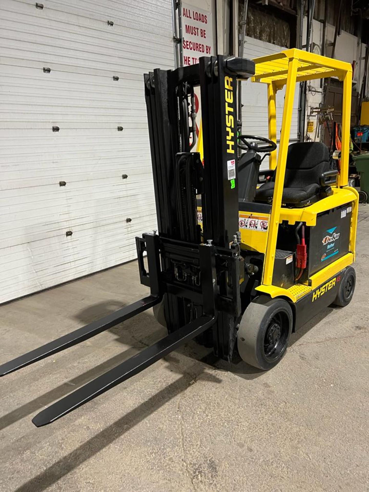 2009 Hyster 45 - 4,500lbs Capacity Forklift Electric - Safety to 2024 with NEW 48" Forks, - Image 2 of 4