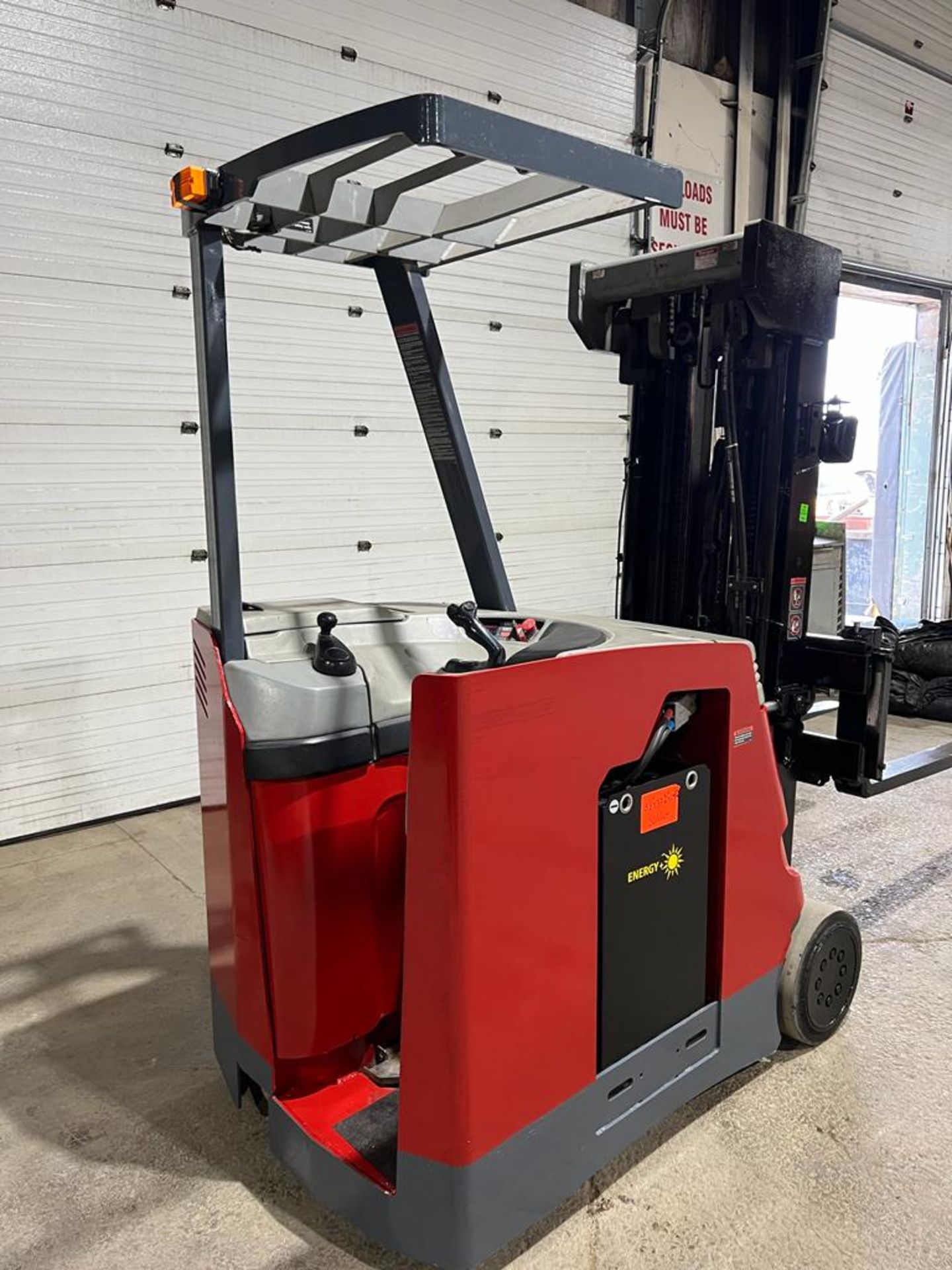 NICE DockStocker Stand On 3,500lbs Capacity Forklift with 4-STAGE with Sideshift Electric 36V with - Image 2 of 3