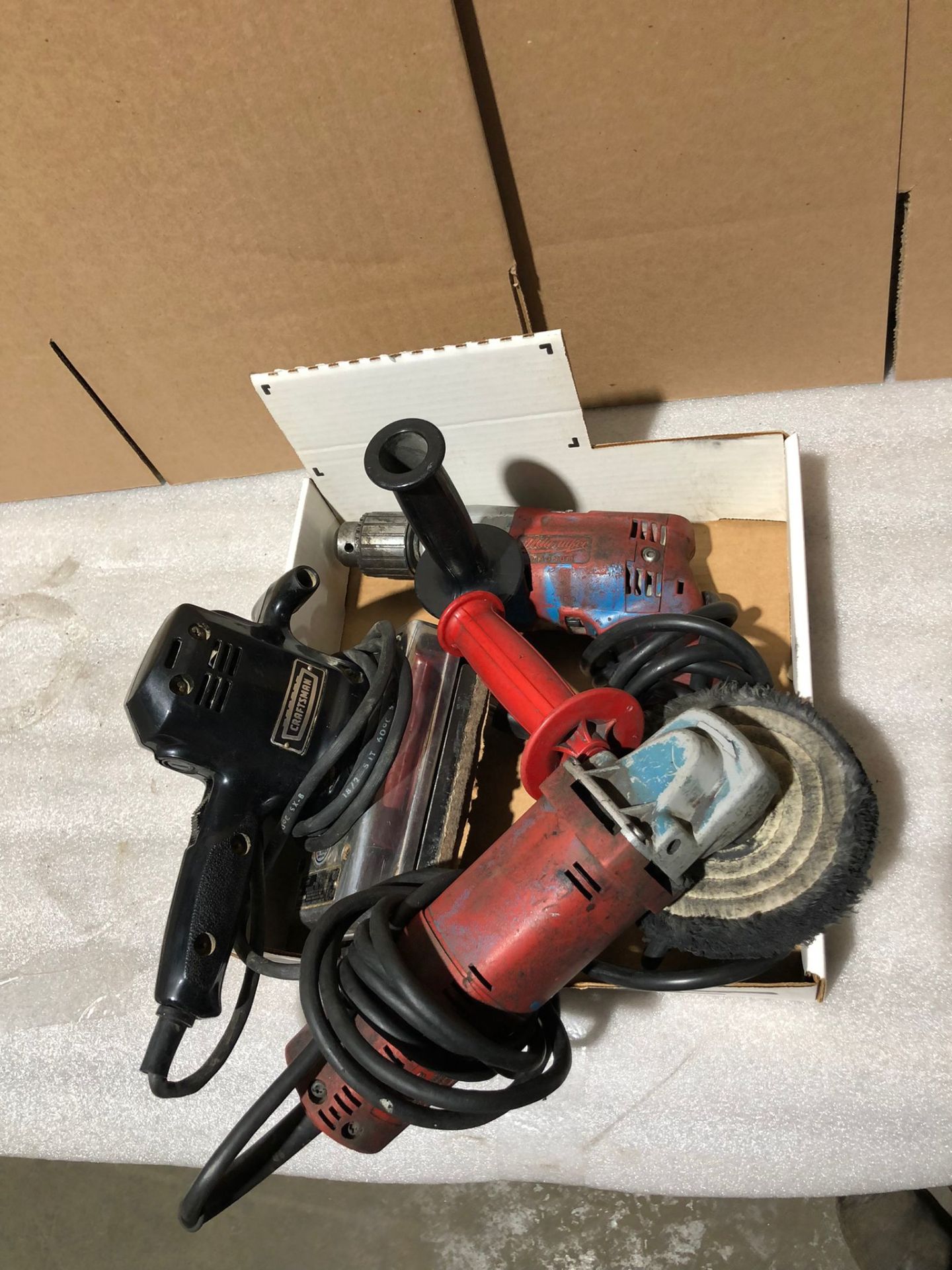 Lot of 3 (3 units) Hand tools - Drill, Grinder and Sander Milwaukee Units *** FROM 5-STAR RIGGING