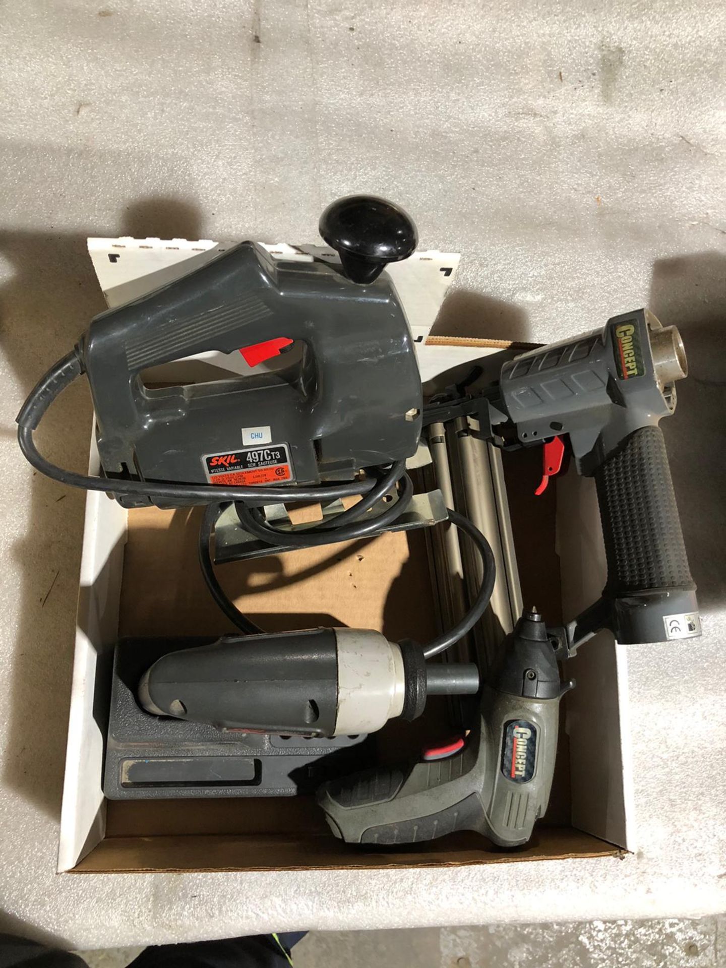 Lot of 4 (4 units) Electric Hand Tools - Jigsaw, Nailer, Cordless Screwdriver - Image 2 of 2