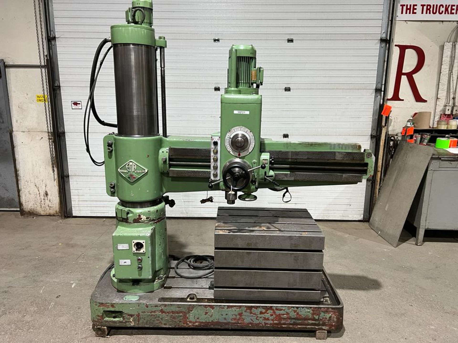 EMA Radial Arm Drill - 4' Unit MADE IN ITALY with table - 3 phase
