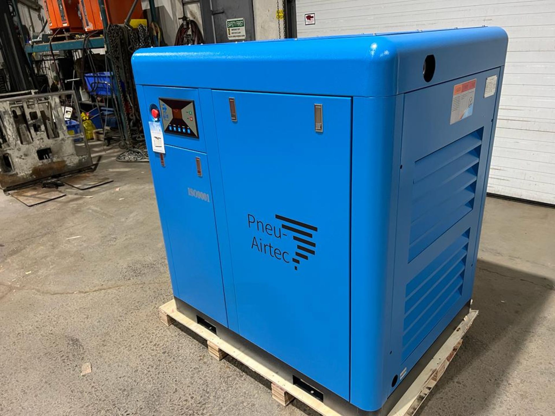 MINT Pneu-Airtec 50HP Air Compressor model AT-50HP - UNUSED COMPRESSOR - 220V 3 phase