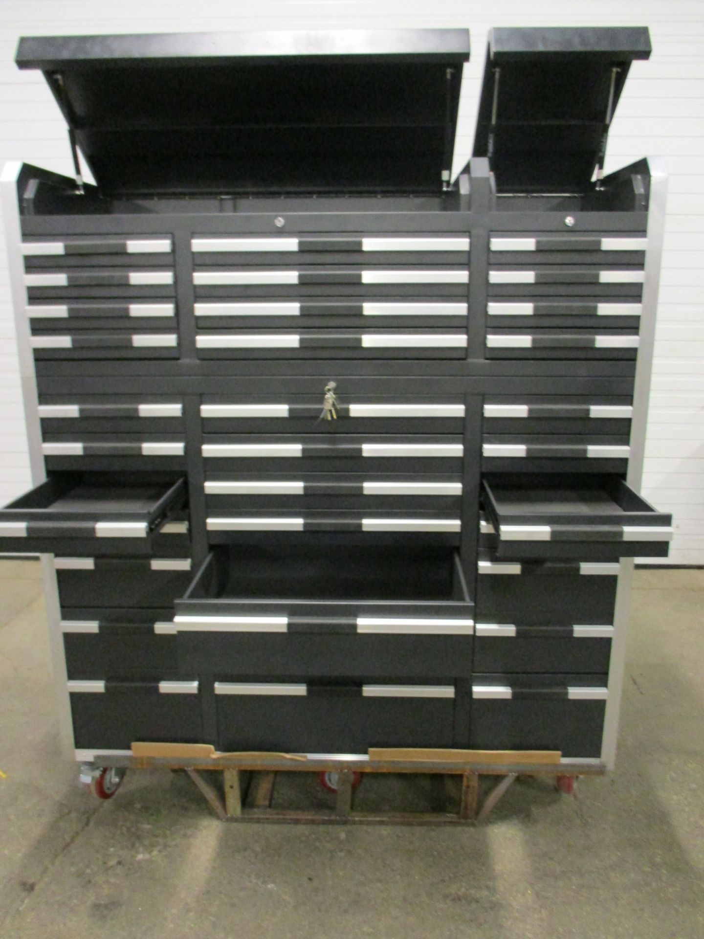 Lista Style Smooth Rolling Mechanic Cabinet with 33 Drawers - complete with lock & keys with 2 X - Image 2 of 2