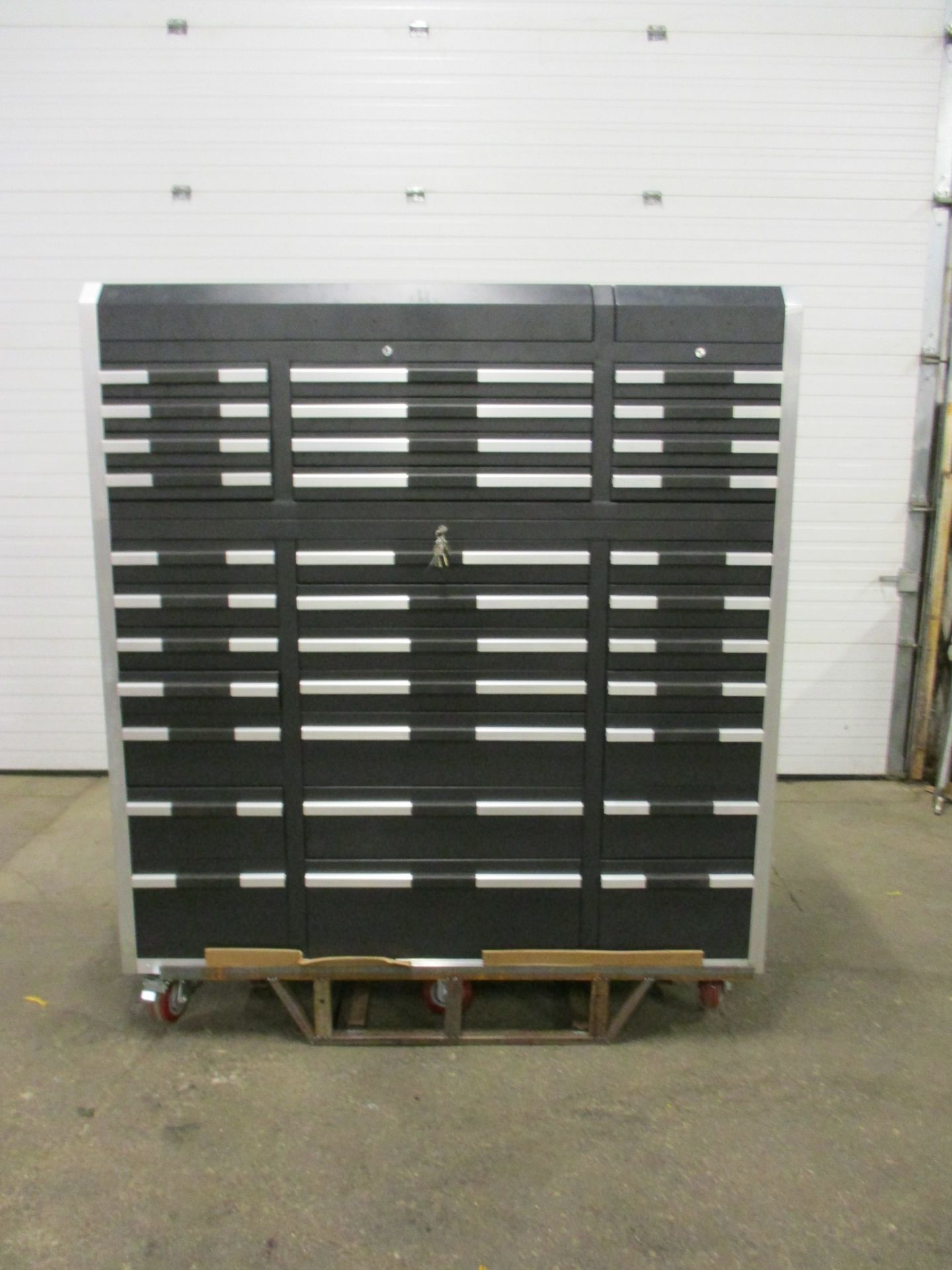 Lista Style Smooth Rolling Mechanic Cabinet with 33 Drawers - complete with lock & keys with 2 X