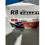 R8 Collet Set with 11 pieces - new in box