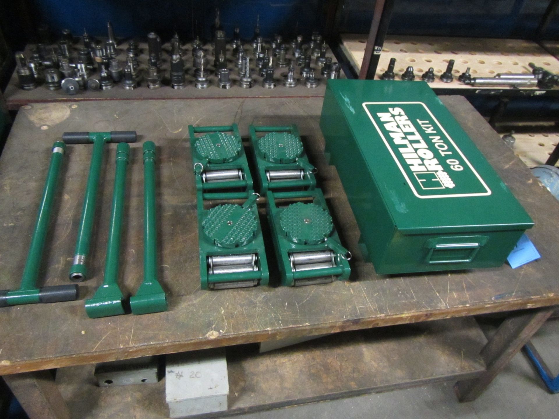Hilman Type Roller Set Machinery moving skates - 60 Ton Deluxe Kit - 4 x 15 ton units