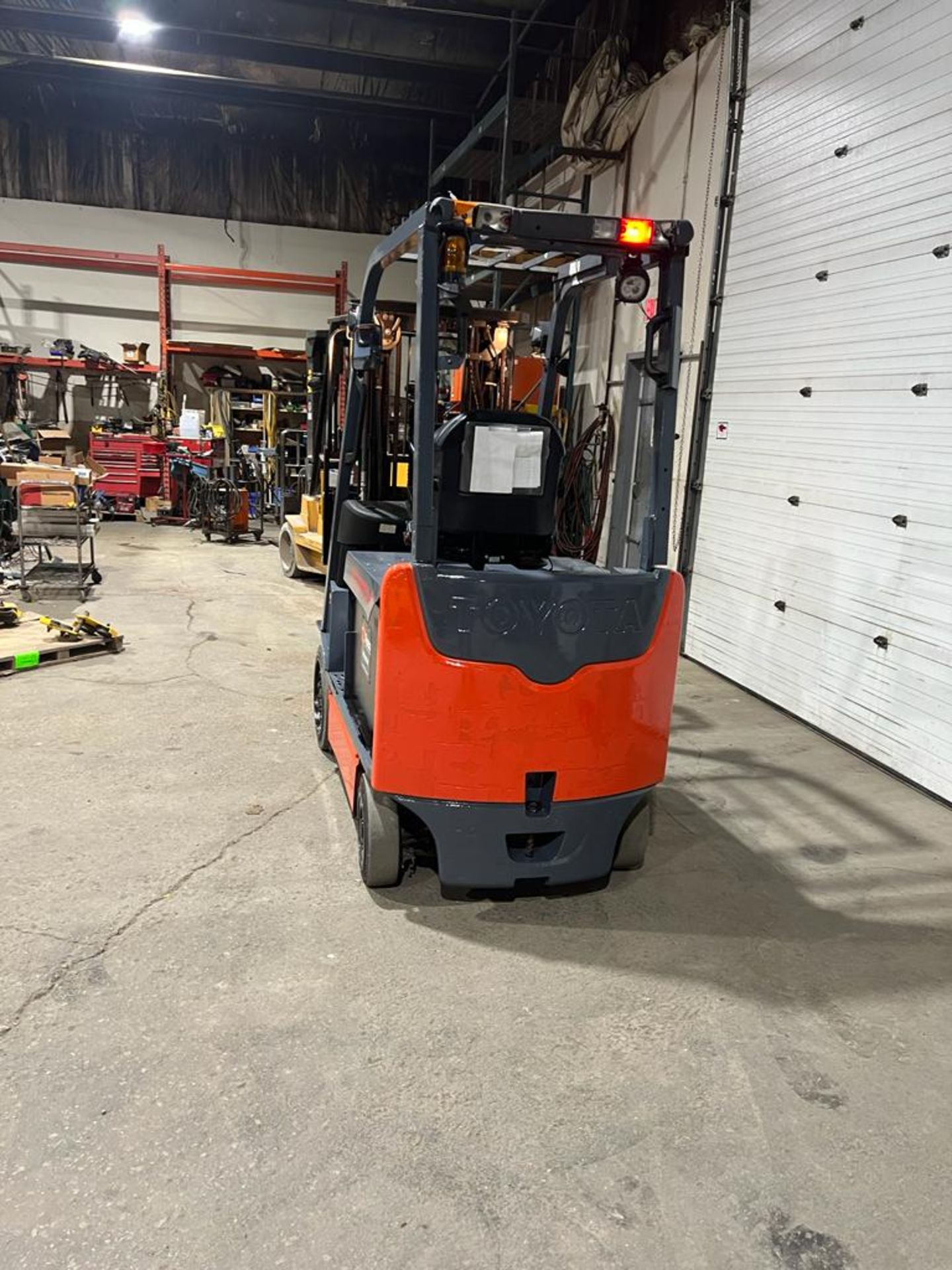 2014 Toyota 5,000lbs Capacity Forklift Electric 48V with 48" FORKS with Sideshift & Plumbed for Fork - Image 3 of 3