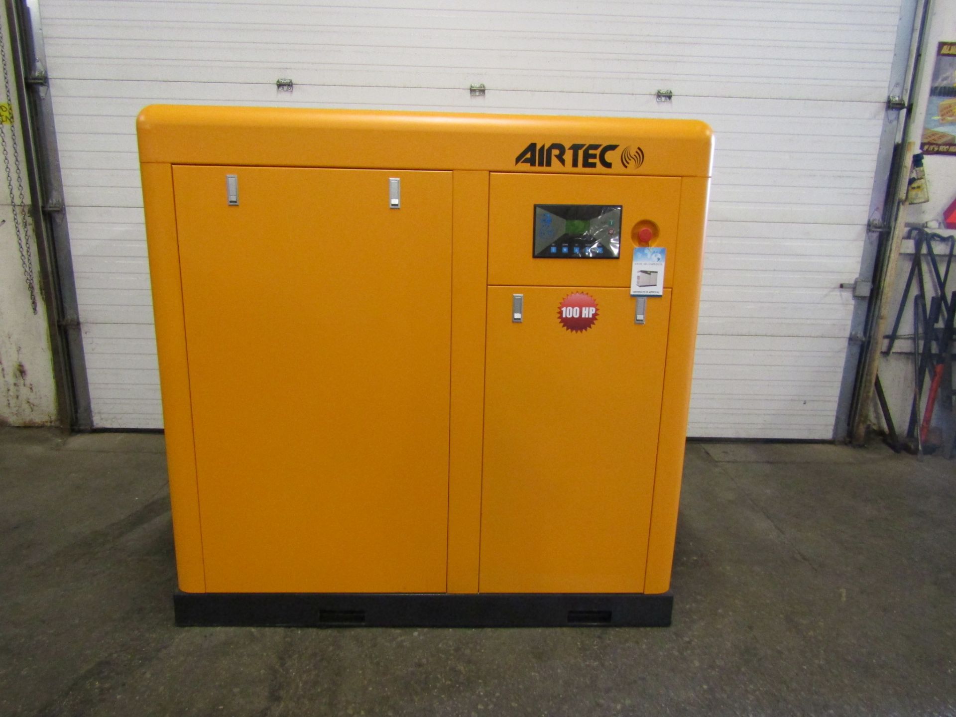 Airtec 100HP Rotary Screw Air Compressor - MINT UNUSED COMPRESSOR
