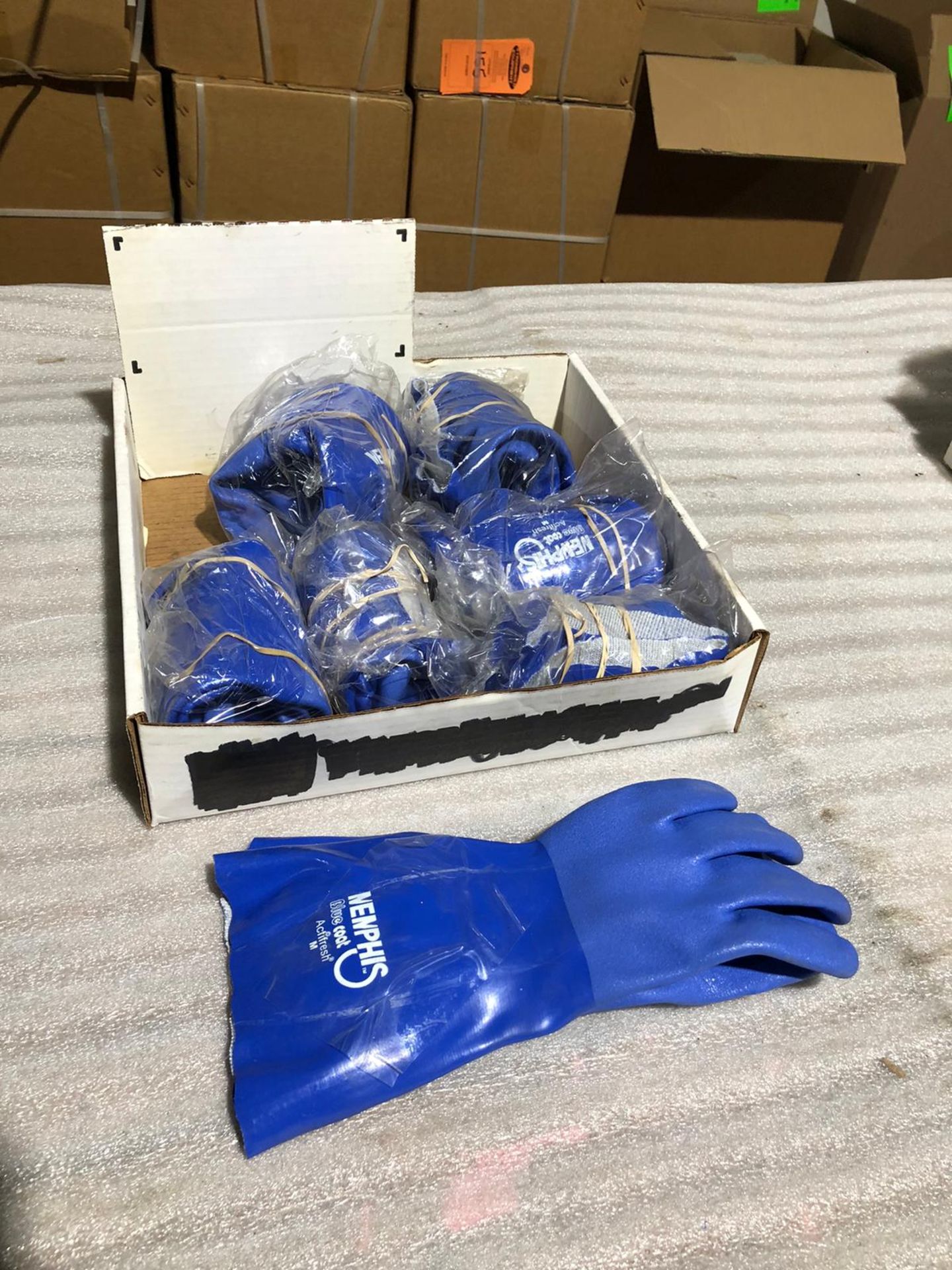 Memphis Blue Coat Waterproof Gloves - 7 pairs - Size M