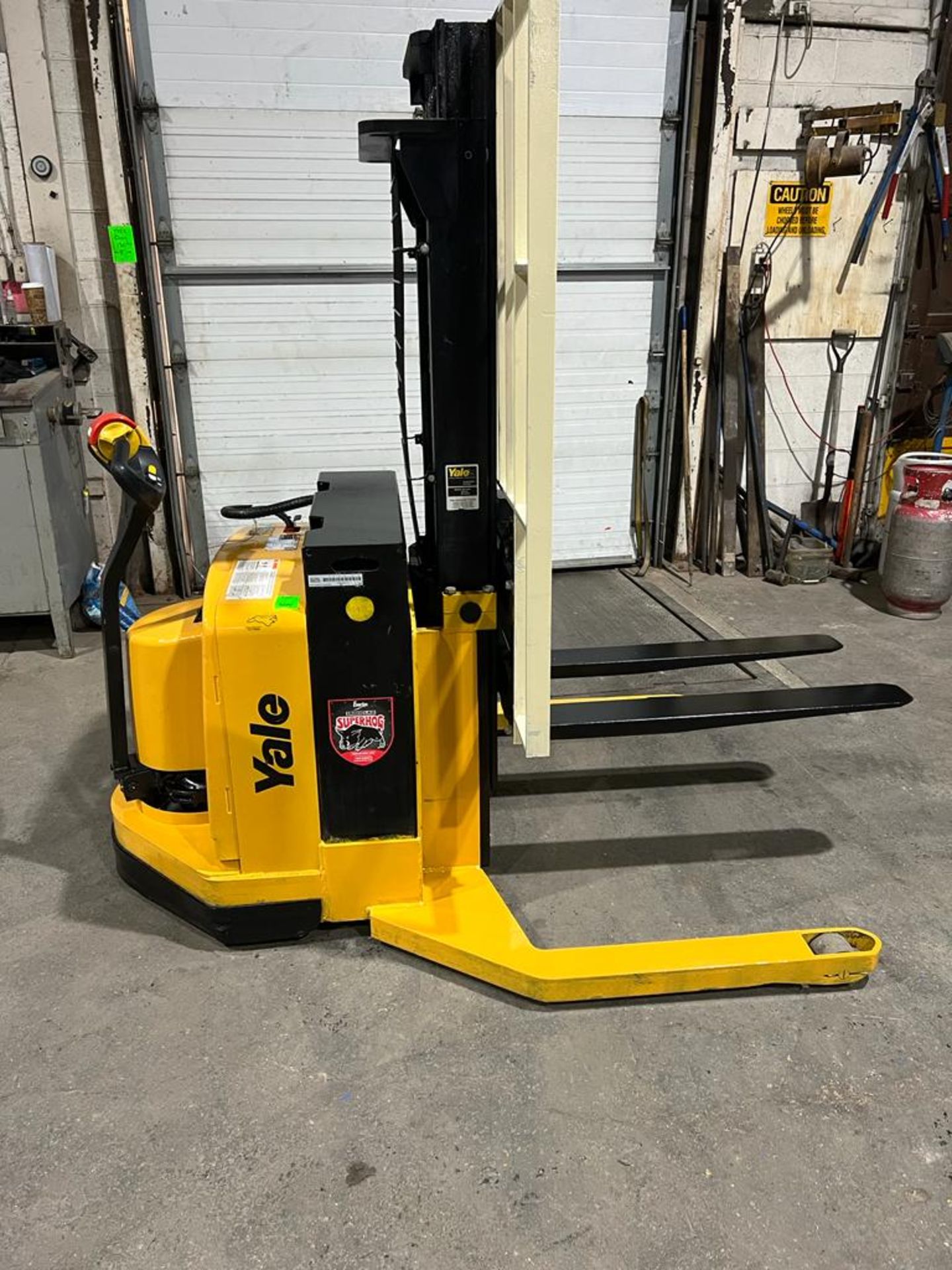 2008 Yale Pallet Stacker Walk Behind 4,000lbs capacity electric Powered Pallet Cart 24V with LOW - Image 2 of 3