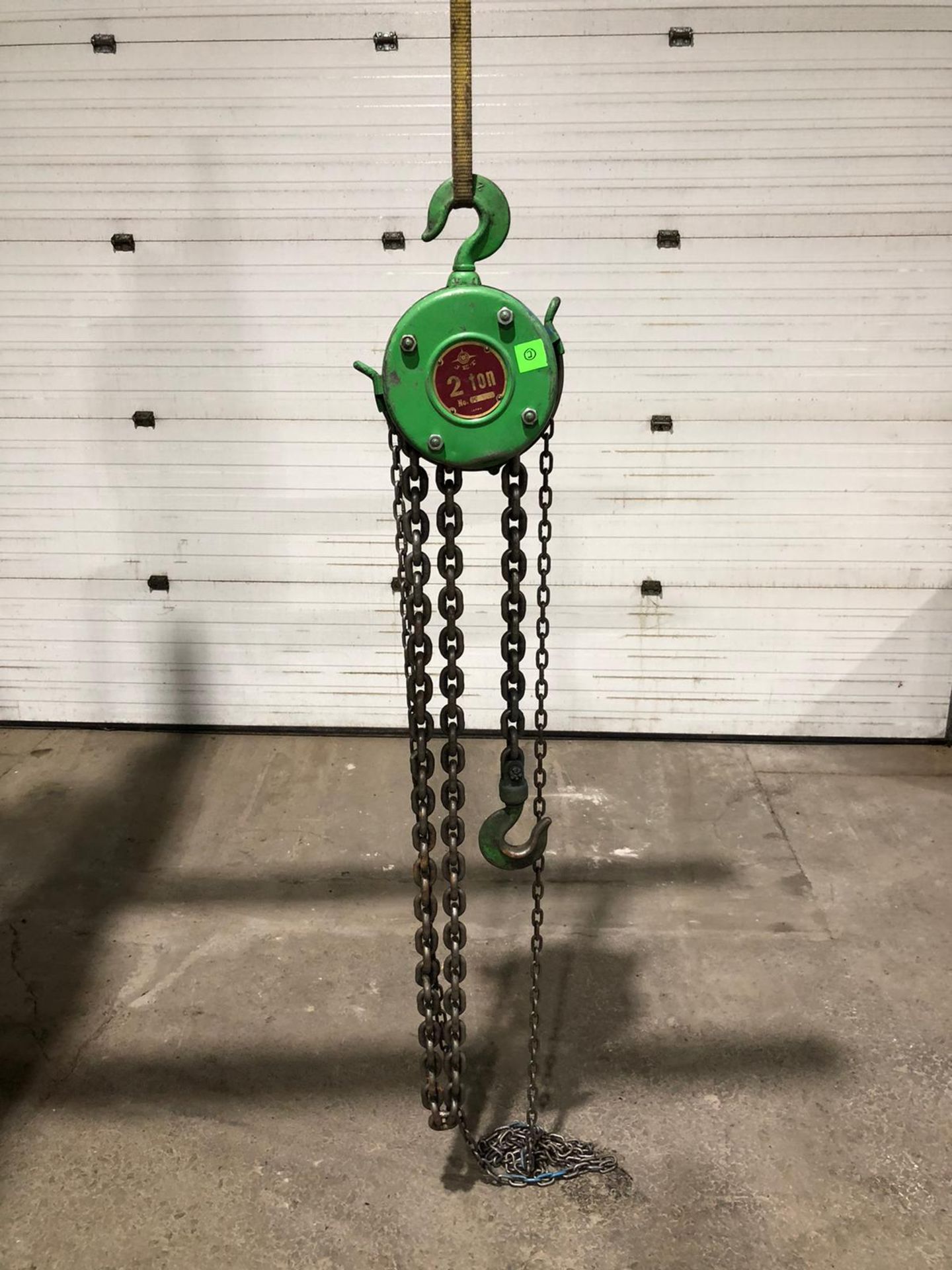 Jet 2 ton Capacity Chain Fall Hoist - 10' long with hoook