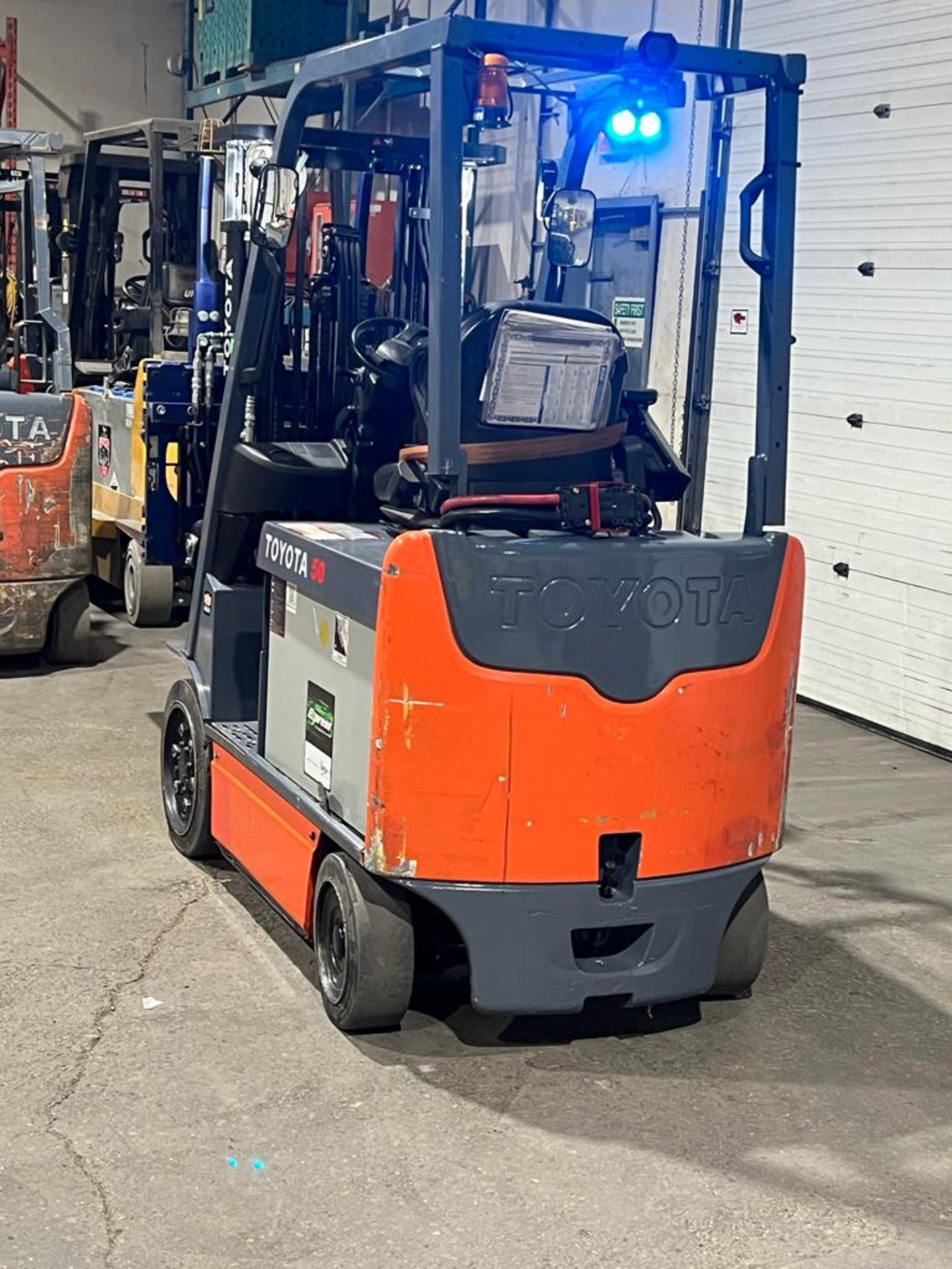 2013 Toyota 5,000lbs Capacity Forklift Electric with Single Double forks CASCADE 48V battery & 3 - Image 4 of 6