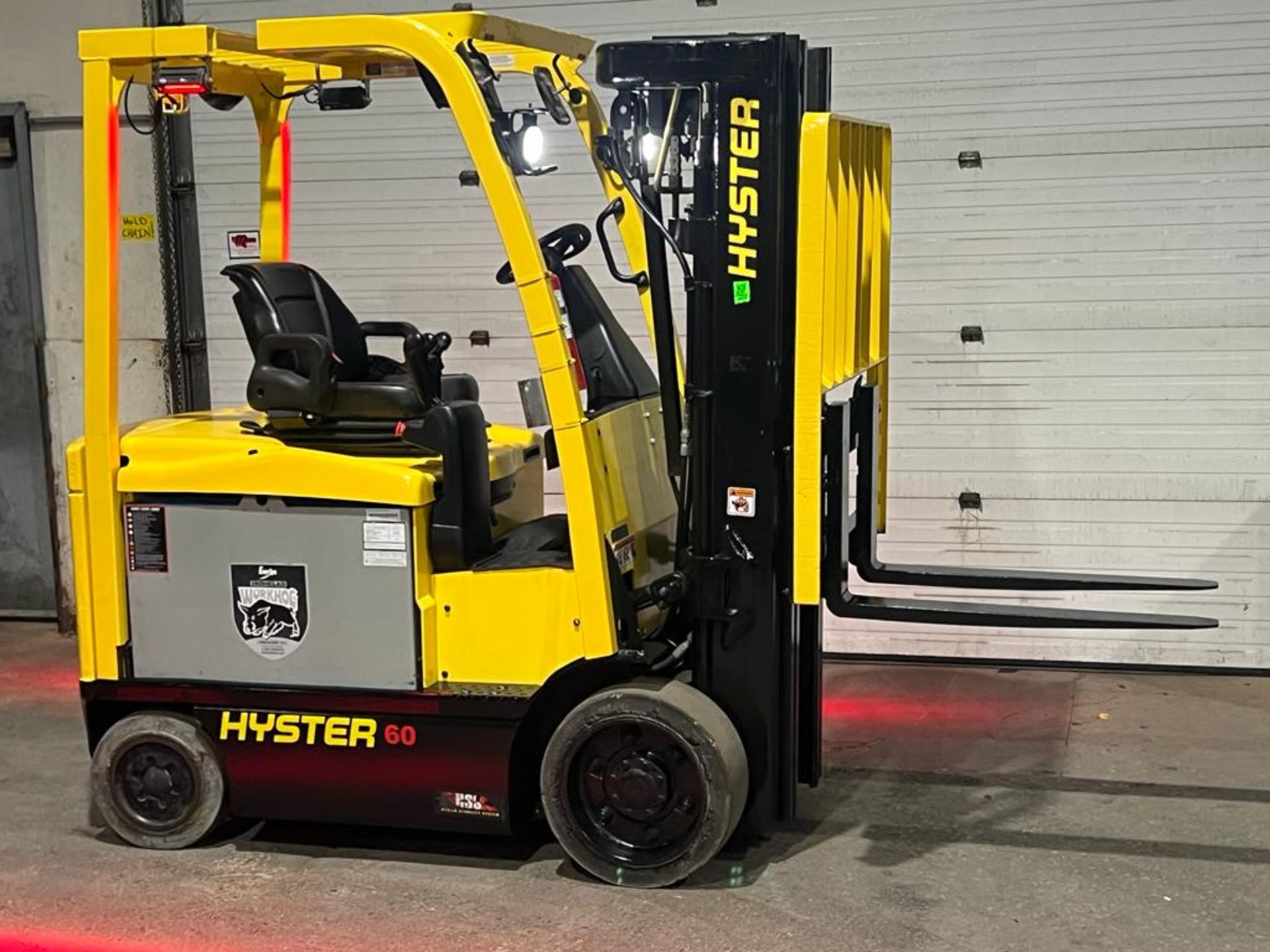 2018 Hyster 6000lbs Capacity Forklift Electric 36V battery with Sideshift & 4 stage mast with Safety