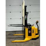 2010 Yale Pallet Stacker Walk Behind 4,000lbs capacity electric Powered Pallet Cart 24V with LOW