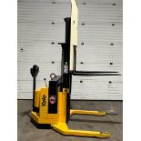 2013 Yale Pallet Stacker Walk Behind 4,000lbs capacity electric Powered Pallet Cart 24V with LOW