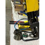 Parker Hydraulic Hose Crimper Complete with Foot Pedal Pump and crimping die