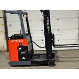 Toyota Reach Truck 3000lbs Capacity Electric Unit with 48V Battery - 3-Stage Mast - FREE CUSTOMS