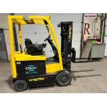 2009 Hyster 45 - 4,500lbs Capacity Forklift Electric - Safety to 2024 with Sideshift 3-stage mast