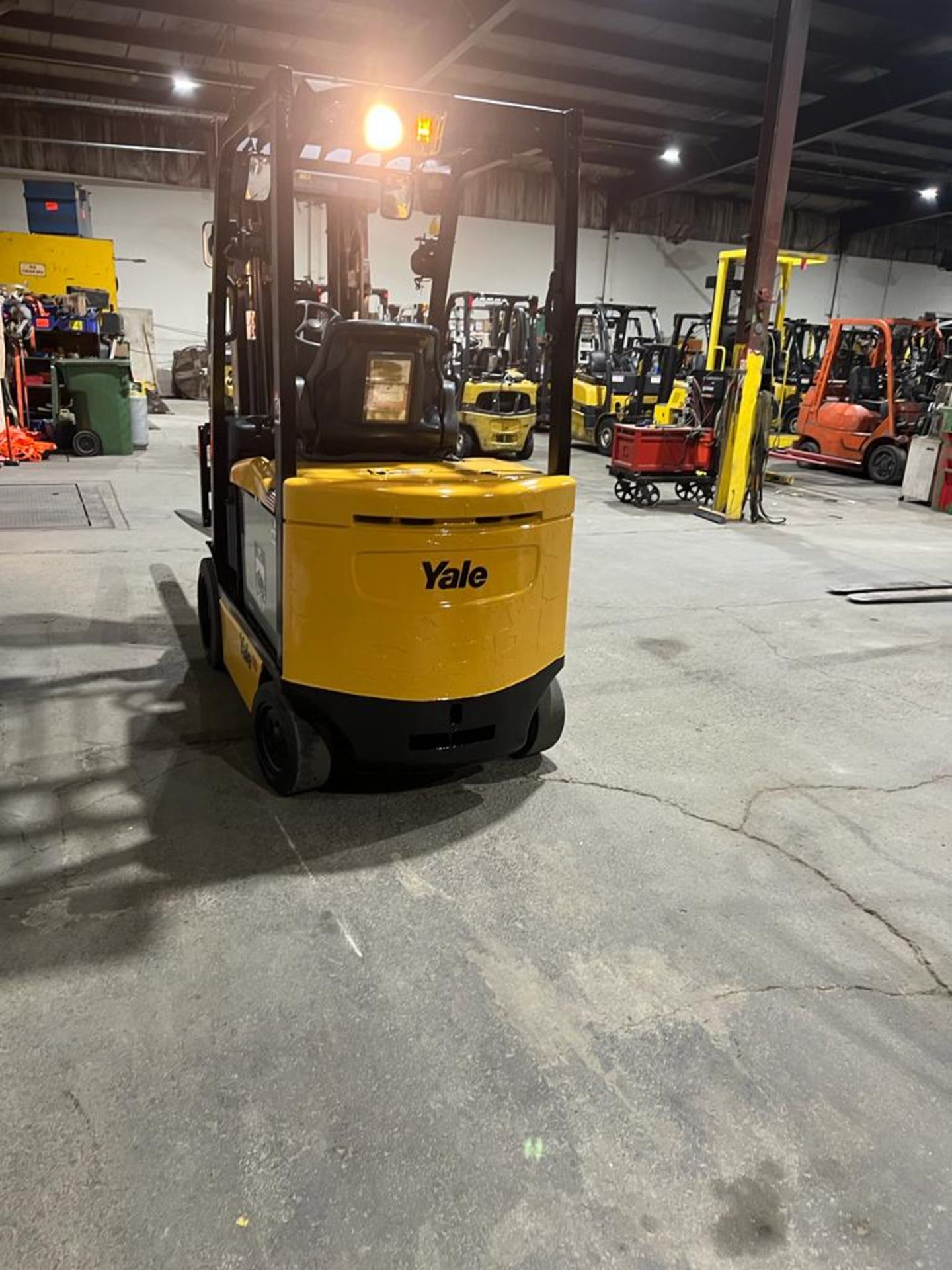 2018 Yale 6,000lbs Capacity Forklift Electric 48V with 60" Forks & Fork Positioner & Plumbed for - Image 3 of 5